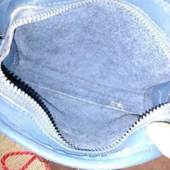 ❤️3 Piece COACH Blue Abbie 9017 Mini Crossbody Purse +FOB and Dustbag - Picture 10 of 10